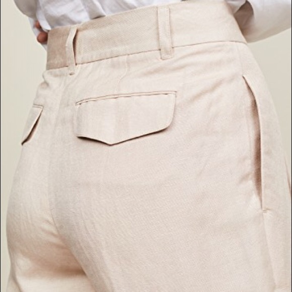 The Script Sophie Pleated Wide Leg Pants In Nude - Picture 3 of 5